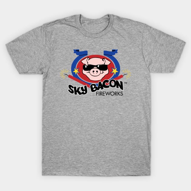 Sky Bacon Fireworks T-Shirt by SkyBacon